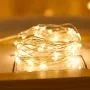 Світлодіодна гірлянда-нитка «Краплі роси» 10 м на батарейках