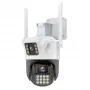 Камера відеоспостереження PTZ вулична Wifi A23 (3mp+3mp) (ICSEE)