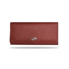 Шкіряний жіночий гаманець з кишенькою на магніті Balisa 502-12 бордовий