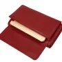 Шкіряний жіночий гаманець з кишенькою на магніті Balisa 502-12 бордовий