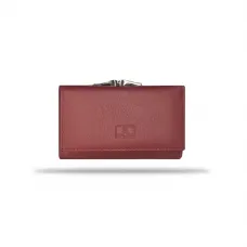Жіночий шкіряний складний гаманець на магніті Balisa B711H4 бордовий