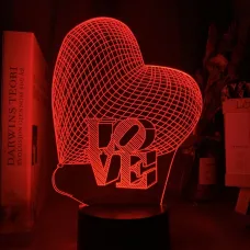 3D світильник-нічник Серце Creative Lamps