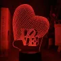 3D світильник-нічник Серце Creative Lamps