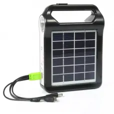 Ліхтар EP-035 Power Bank з сонячною панеллю 9V 3W
