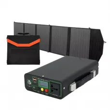 Інвертор акумуляторний/зарядна станція EP-3018-300W 12V/18Ah + сонячна панель 45W