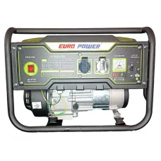 Генератор бензиновий Europower EP3900DX (3,2-3,5KVA) (Ручний пуск) (Бак-10л) (Ніжки)
