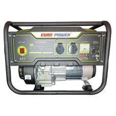 Генератор бензиновий Europower EP4900DX (3,8-4,0KVA) (Ручний пуск) (Бак-10л) (Ніжки)