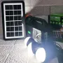 Ліхтар GD-102 PowerBank, радіо з сонячною панеллю + лампочки 3шт