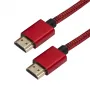 Кабель HDMI 3м плоский (червоний, жовтий, зелений, синій)