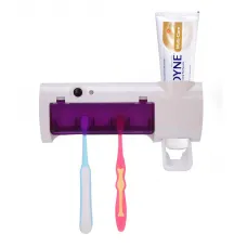 Диспенсер для зубної пасти та щіток Multi-function Toothbrush sterilizer JX008