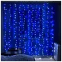 Гірлянда водоспад RD-7151 400LED 3x3м колір ламп - Синій з заглушкою (10х40 ламп)