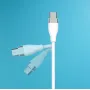 Кабель USB-MicroUSB S82 1m 3.1A Ceramic