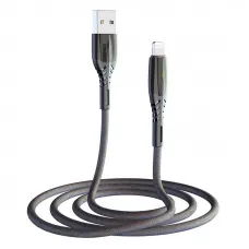 Кабель USB-Lightning (Apple) S92 Konfulon 1м 2.4А LED індикація