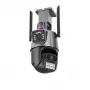 Камера відеоспостереження PTZ вулична Wifi P11 (3mp+3mp) (ICSEE)