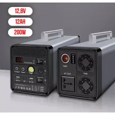 Інвертор акумуляторний/зарядна станція 12,8V/12Ah/200W